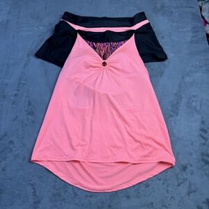 ZeroXposur Tankini Swimsuit Womens Small 4-Way Stretch Scallop New With Tags